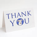 Schnauzer Parti Thank You Greeting Cards Pack of 8 Blank Cards with Envelopes Whimsical A7 Size 5x7