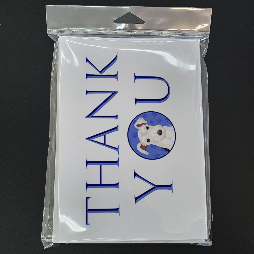 Schnauzer Parti Thank You Greeting Cards Pack of 8 Blank Cards with Envelopes Whimsical A7 Size 5x7
