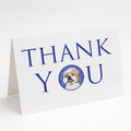 Shih-Tzu Silver Gold and White Thank You Greeting Cards Pack of 8 Blank Cards with Envelopes Whimsical A7 Size 5x7