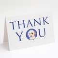 Shih-Tzu White and Red Thank You Greeting Cards Pack of 8 Blank Cards with Envelopes Whimsical A7 Size 5x7