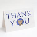 Yorkie Blue and Tan Puppy Thank You Greeting Cards Pack of 8 Blank Cards with Envelopes Whimsical A7 Size 5x7