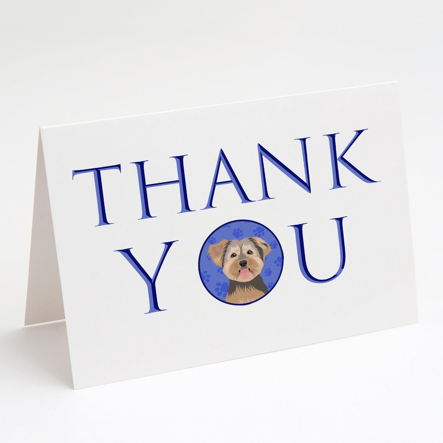 Yorkie Chocolate #2 Thank You Greeting Cards Pack of 8 Blank Cards with Envelopes Whimsical A7 Size 5x7