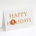 Doodle Liver #2 Happy Holidays Greeting Cards Pack of 8 Blank Cards with Envelopes Whimsical A7 Size 5x7