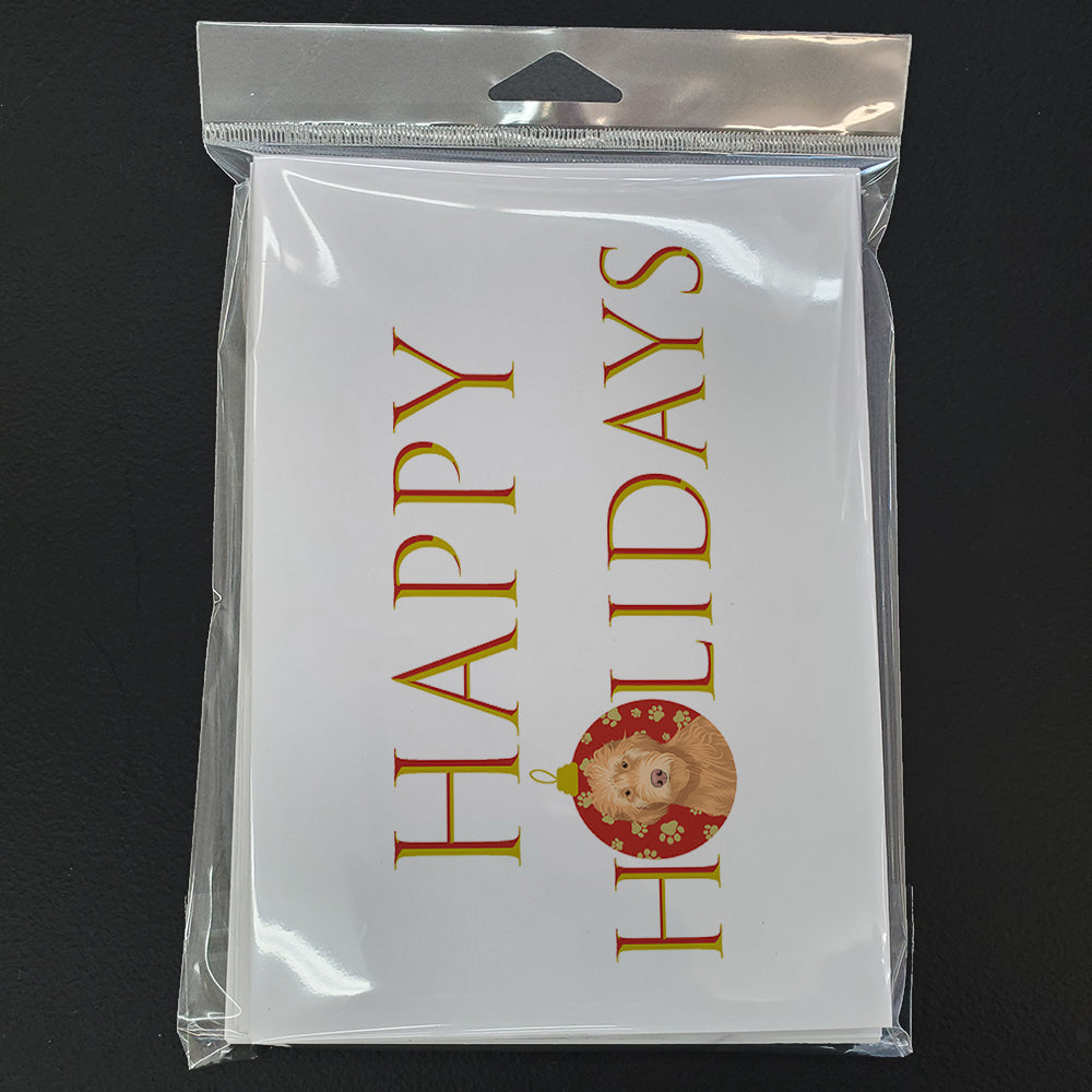 Doodle Liver #2 Happy Holidays Greeting Cards Pack of 8 Blank Cards with Envelopes Whimsical A7 Size 5x7