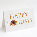 French Bulldog Fawn #3 Happy Holidays Greeting Cards Pack of 8 Blank Cards with Envelopes Whimsical A7 Size 5x7