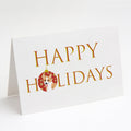 Pembroke Corgi Red and White Happy Holidays Greeting Cards Pack of 8 Blank Cards with Envelopes Whimsical A7 Size 5x7