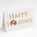 Pit Bull Fawn #4 Happy Holidays Greeting Cards Pack of 8 Blank Cards with Envelopes Whimsical A7 Size 5x7
