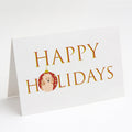 Poodle Toy Apricot Happy Holidays Greeting Cards Pack of 8 Blank Cards with Envelopes Whimsical A7 Size 5x7
