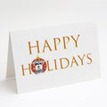 Schnauzer Salt and Pepper #1 Happy Holidays Greeting Cards Pack of 8 Blank Cards with Envelopes Whimsical A7 Size 5x7