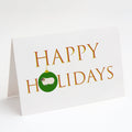 Sheep - Scottish Blackface Sheep Happy Holidays Greeting Cards Pack of 8 Blank Cards with Envelopes Whimsical A7 Size 5x7