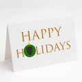Affenpinscher - Dog Face Happy Holidays Christmas Greeting Cards Pack of 8 Blank Cards with Envelopes Whimsical A7 Size 5x7