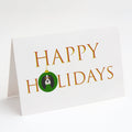 Cavalier King Charles Spaniel - Dog Face Happy Holidays Christmas Greeting Cards Pack of 8 Blank Cards with Envelopes Whimsical A7 Size 5x7