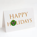 Peruvian Hairless Dog - Dog Face Happy Holidays Christmas Greeting Cards Pack of 8 Blank Cards with Envelopes Whimsical A7 Size 5x7