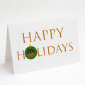 Pomeranian - Dog Face Happy Holidays Christmas Greeting Cards Pack of 8 Blank Cards with Envelopes Whimsical A7 Size 5x7
