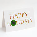 Affenpinscher #2 Happy Holidays Greeting Cards Pack of 8 Blank Cards with Envelopes Whimsical A7 Size 5x7