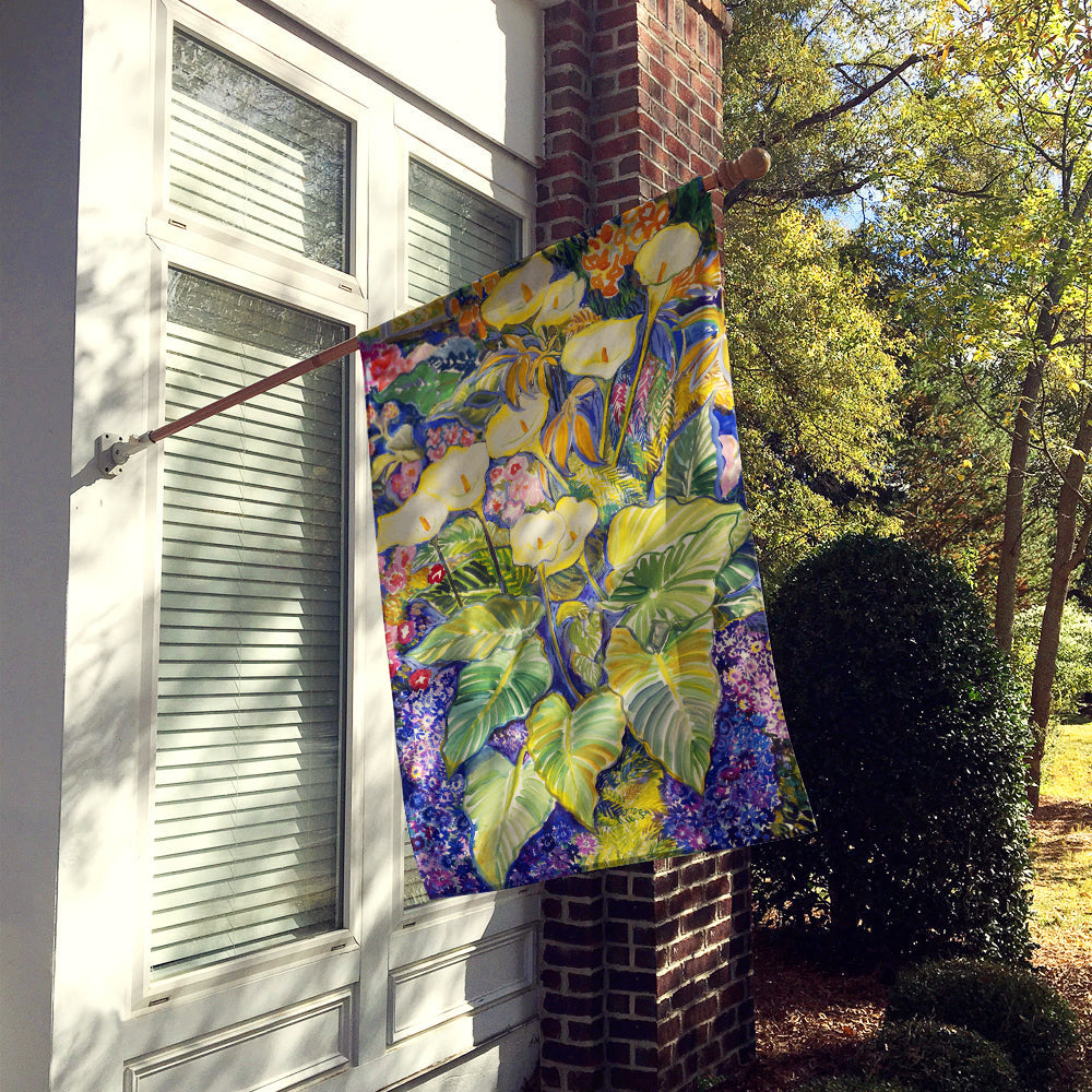 Arum Lilies by Neil Drury House Flag 28x40 Porch Sleeve Pole Decorative Outside Yard Banner Artwork Wall Hanging, Polyester