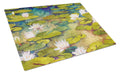 Waterlillies by Ferris Hotard Cutting Board Tempered Glass Kitchen Cutting Surface, Heat Resistant Chopping, Non-Slip Feet, Food Prep & Serving