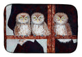 Owls by Ferris Hotard Dish Drying Mat Absorbent Dish Drying Mat Pad for Kitchen Counter Dish Drainer Mat for Countertop, 14 x 21", Multicolor