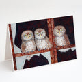 Owls by Ferris Hotard Greeting Cards Pack of 8 Blank Cards with Envelopes Whimsical A7 Size 5x7