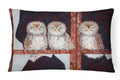 Owls by Ferris Hotard Decorative Throw Pillow 12x16 Indoor Outdoor Accent Cushion, Fabric Cover with Insert for Sofa, Bed, Porch & Living Room