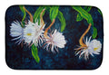 Night Blooming Cereus by Ferris Hotard Dish Drying Mat Absorbent Dish Drying Mat Pad for Kitchen Counter Dish Drainer Mat for Countertop, 14 x 21", Multicolor