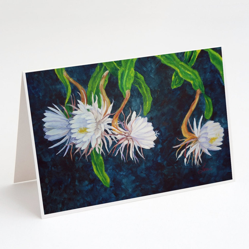 Night Blooming Cereus by Ferris Hotard Greeting Cards Pack of 8 Blank Cards with Envelopes Whimsical A7 Size 5x7