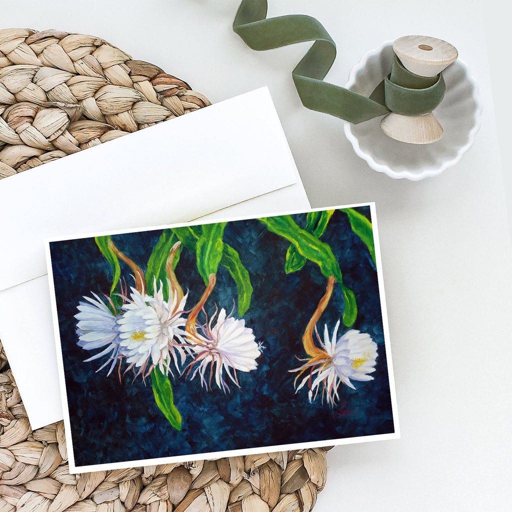 Night Blooming Cereus by Ferris Hotard Greeting Cards Pack of 8 Blank Cards with Envelopes Whimsical A7 Size 5x7