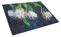 Night Blooming Cereus by Ferris Hotard Cutting Board Tempered Glass Kitchen Cutting Surface, Heat Resistant Chopping, Non-Slip Feet, Food Prep & Serving