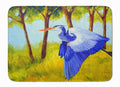 Flying Blue Heron by Ferris Hotard Memory Foam Kitchen Mat Machine Washable Anti-Fatigue Cushion Comfort Bath or Kitchen Rug