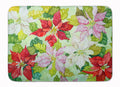 Poinsettias by Ferris Hotard Memory Foam Kitchen Mat Machine Washable Anti-Fatigue Cushion Comfort Bath or Kitchen Rug