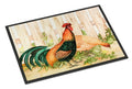 Chicken and Rooster by Ferris Hotard Doormat Indoor Outdoor 24H X 36W Front Door Mat Rugs for Entryway, Non Slip Washable Low Pile,