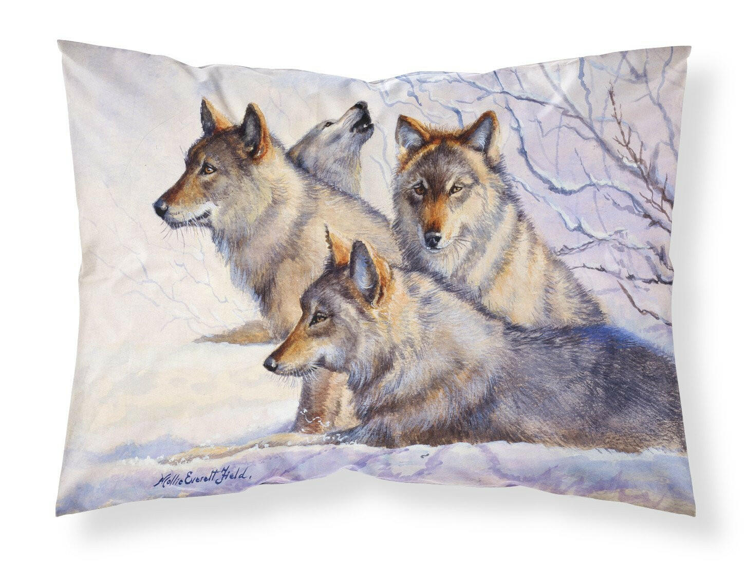 Wolves by Mollie Field Standard Pillowcase Lightweight Super Soft Easy Care Decorative Artwork Pillowcase, Standard