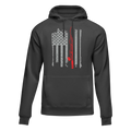 Fishing Rod American Flag Unisex Hoodie