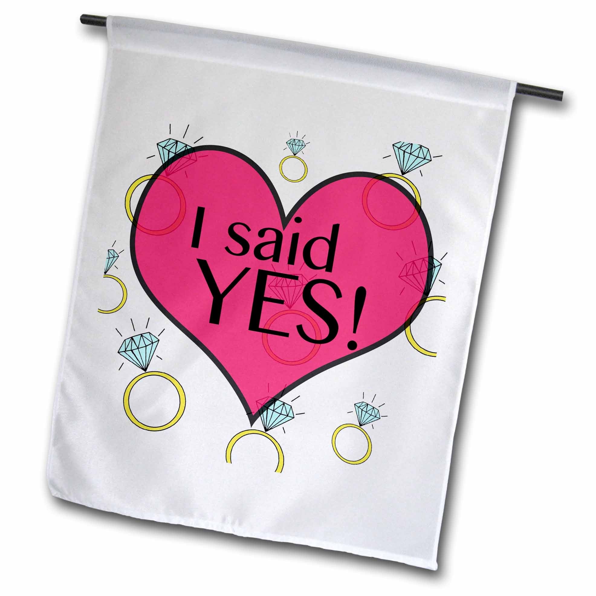 3dRose EvaDane - Funny Quotes - I said yes - Flags (fl_161154)