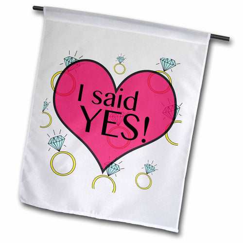 3dRose EvaDane - Funny Quotes - I said yes - Flags (fl_161154)
