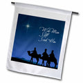 3dRose 777images Designs Christian - Wise Men Still Seek Him Magi Following The Christmas Star - Flags (fl_30754)