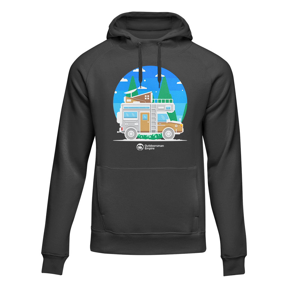 Funny Camping Adult Fleece Hoodie