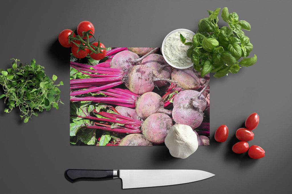 Cutting Board Tempered Glass Kitchen Cutting Surface, Heat Resistant Chopping, Non-Slip Feet, Food Prep & Serving
