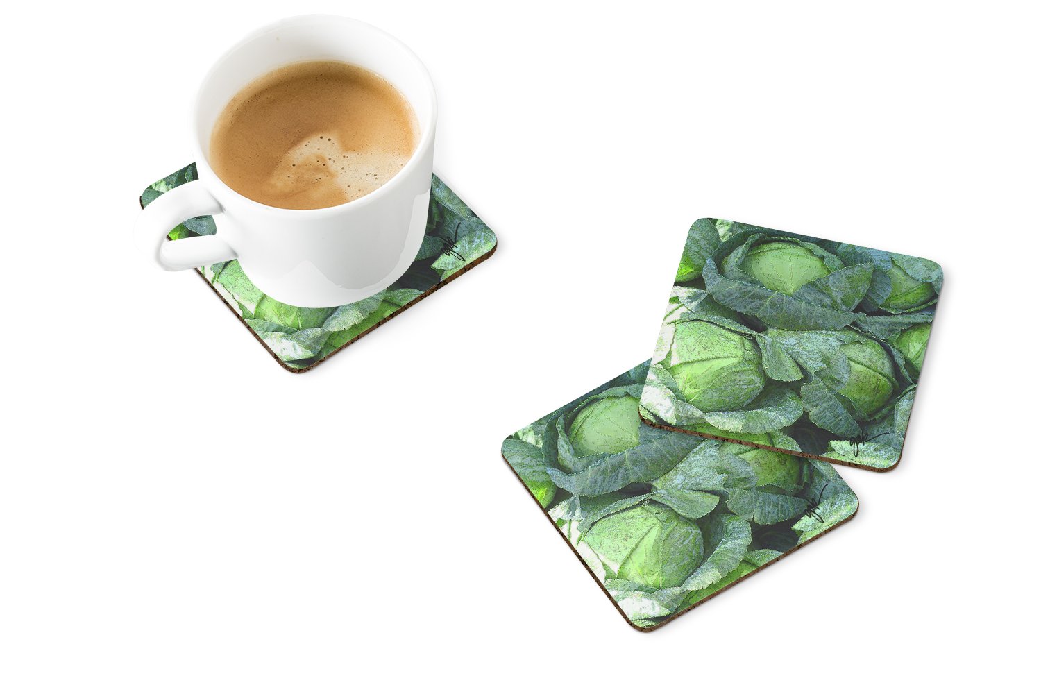 Foam Coasters Set of 4 Cup Coasters for Indoor Outdoor, Tabletop Protection, Anti Slip, Mouse pad Material