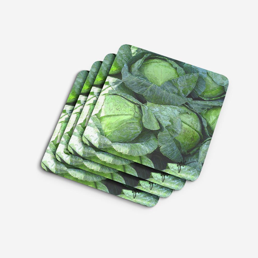 Foam Coasters Set of 4 Cup Coasters for Indoor Outdoor, Tabletop Protection, Anti Slip, Mouse pad Material