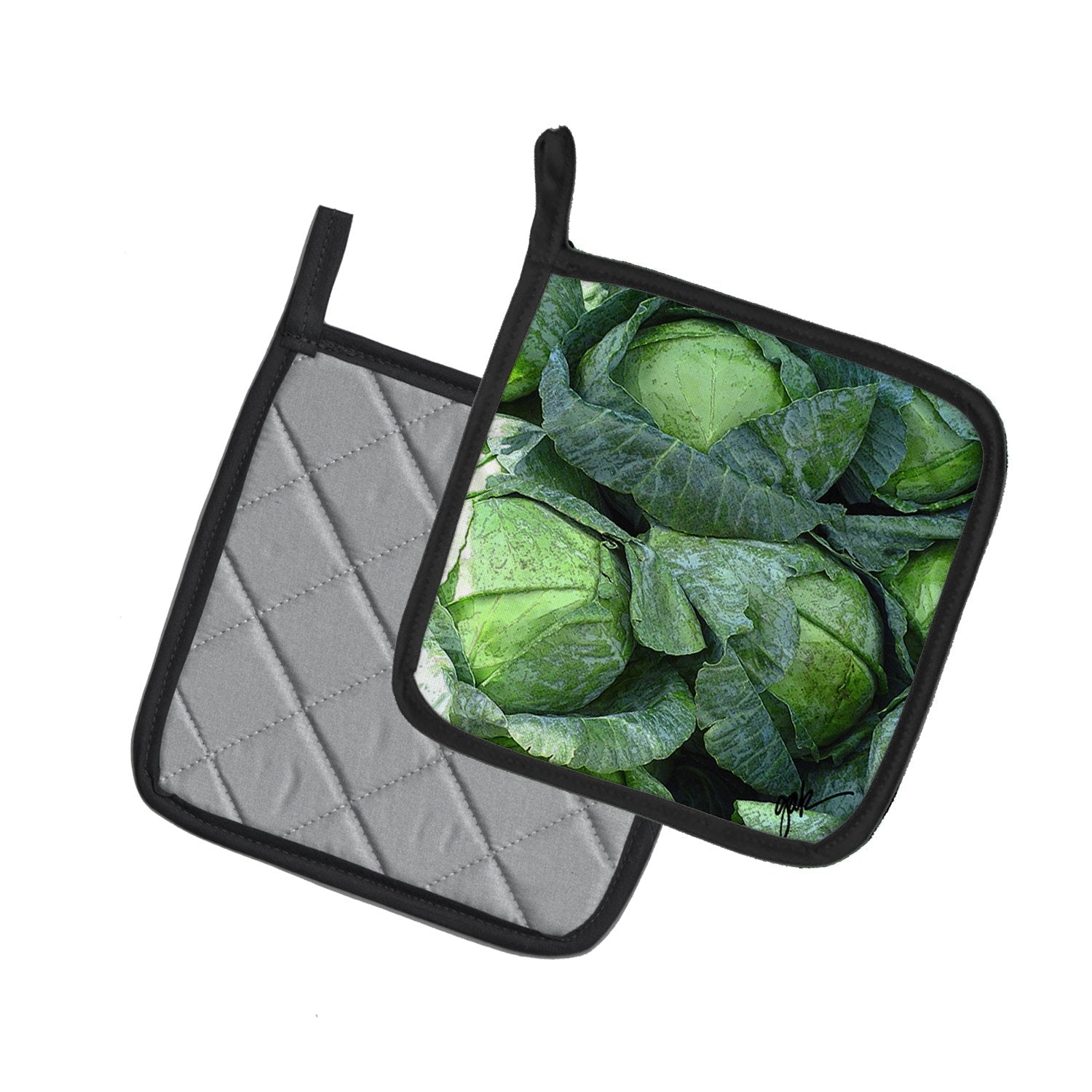 Pot Holder Set of 2 Heat Resistant Quilted Hot Pads 7.5 x 7.5 Inch, Insulated Kitchen Trivets for Cooking & Baking