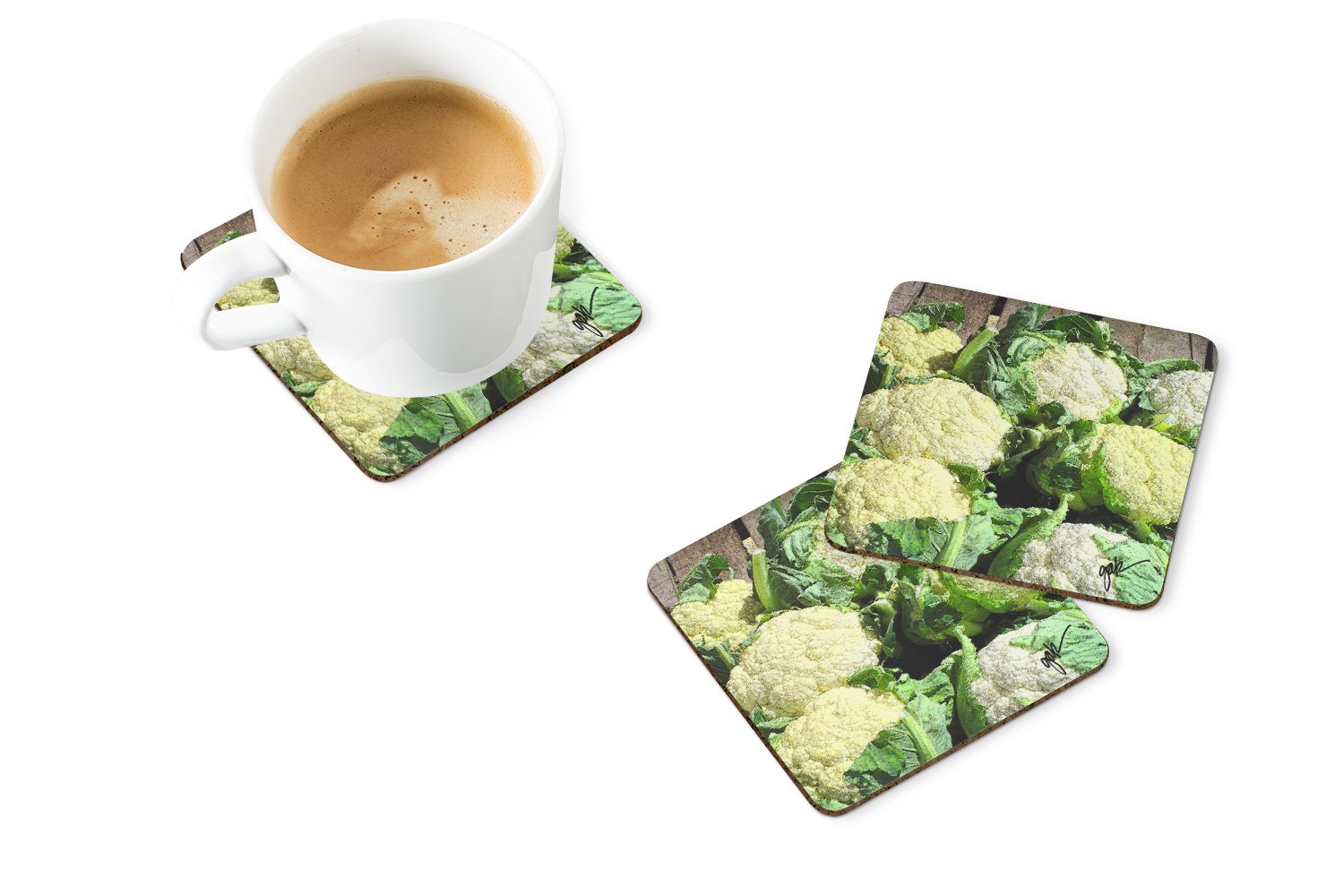Foam Coasters Set of 4 Cup Coasters for Indoor Outdoor, Tabletop Protection, Anti Slip, Mouse pad Material