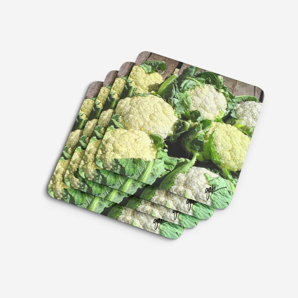 Foam Coasters Set of 4 Cup Coasters for Indoor Outdoor, Tabletop Protection, Anti Slip, Mouse pad Material