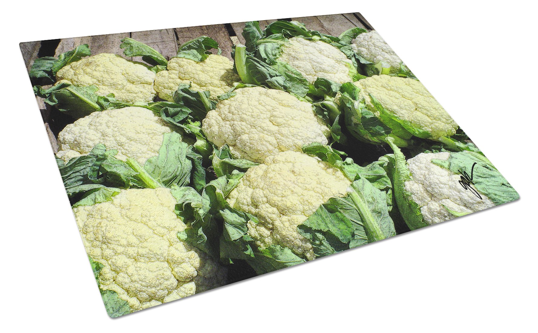 Cutting Board Tempered Glass Kitchen Cutting Surface, Heat Resistant Chopping, Non-Slip Feet, Food Prep & Serving