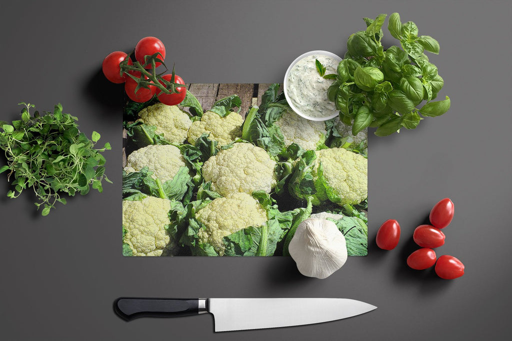 Cutting Board Tempered Glass Kitchen Cutting Surface, Heat Resistant Chopping, Non-Slip Feet, Food Prep & Serving