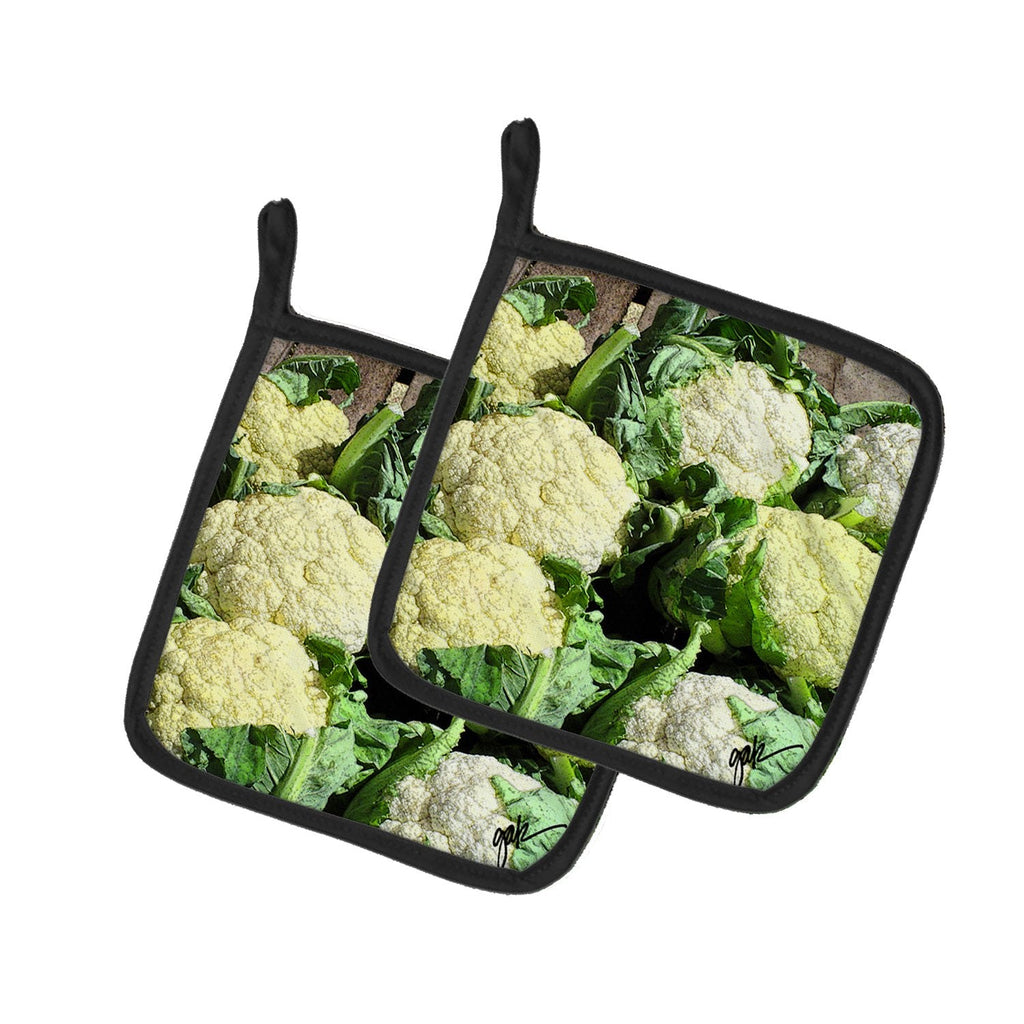 Pot Holder Set of 2 Heat Resistant Quilted Hot Pads 7.5 x 7.5 Inch, Insulated Kitchen Trivets for Cooking & Baking