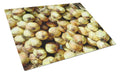 Cutting Board Tempered Glass Kitchen Cutting Surface, Heat Resistant Chopping, Non-Slip Feet, Food Prep & Serving
