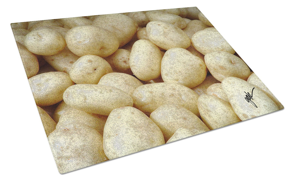Cutting Board Tempered Glass Kitchen Cutting Surface, Heat Resistant Chopping, Non-Slip Feet, Food Prep & Serving