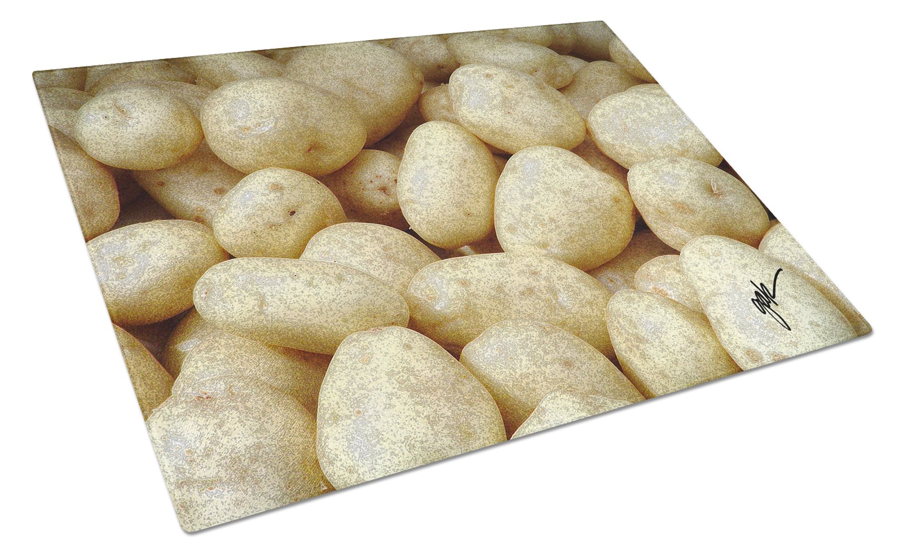 Cutting Board Tempered Glass Kitchen Cutting Surface, Heat Resistant Chopping, Non-Slip Feet, Food Prep & Serving