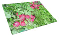 Cutting Board Tempered Glass Kitchen Cutting Surface, Heat Resistant Chopping, Non-Slip Feet, Food Prep & Serving